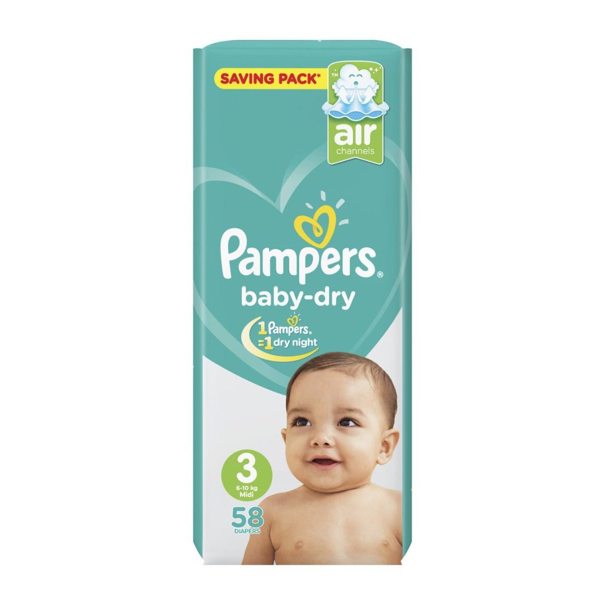 Pampers New Baby Dry Size (3) 6-10kg Midi