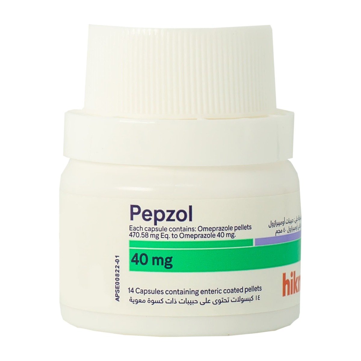 Pepzol 40 mg - 14 Capsules