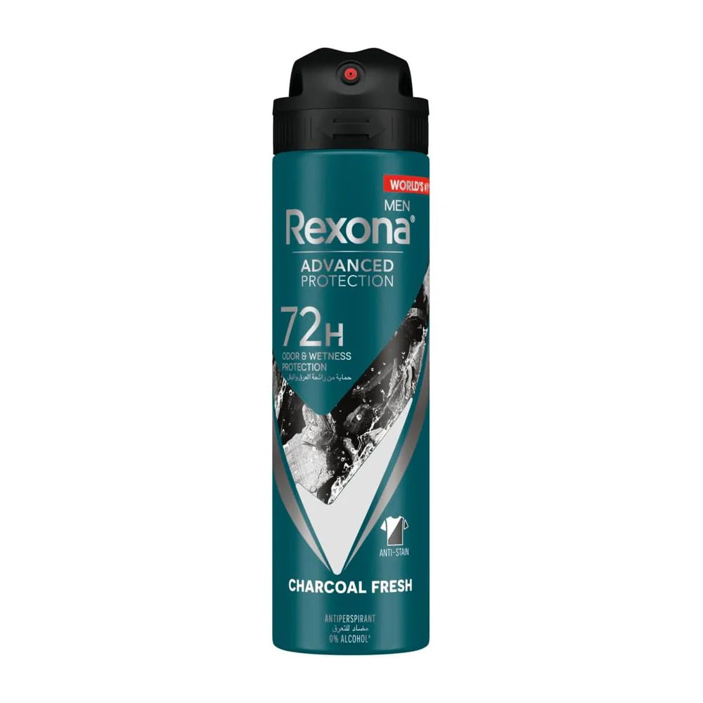 Rexona Men Advanced Protection 72H Charcoal Fresh Antiperspirant Spray - 150ml