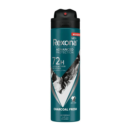 Rexona Men Advanced Protection 72H Charcoal Fresh Antiperspirant Spray - 150ml