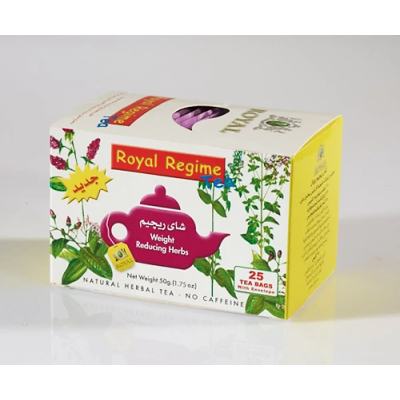 Royal Regime Herbal Tea ( Chicory Leaves 20 % + Indian Senna Leaves 30 % + Fennel Fruites 25 % ) 25 tea bags