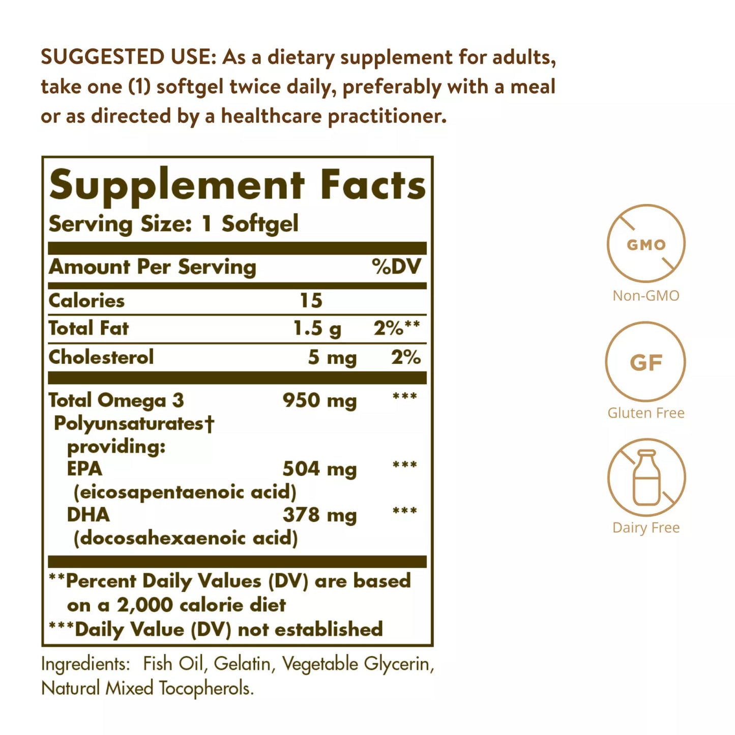 Solgar Triple Strength Omega-3 950 mg