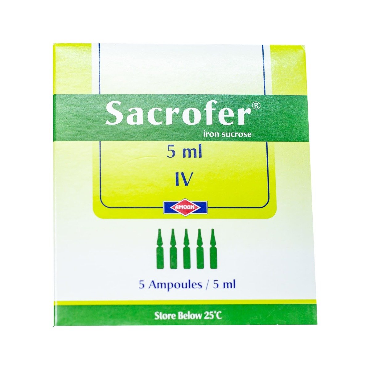 Sacrofer 100 mg-5 ml - 5 Ampoules