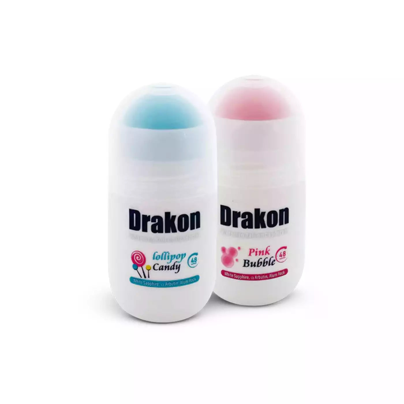 Drakon Deodorant Roll-On 1+1 Offer (Lollipop 50ml + Pink Bubble 50ml)