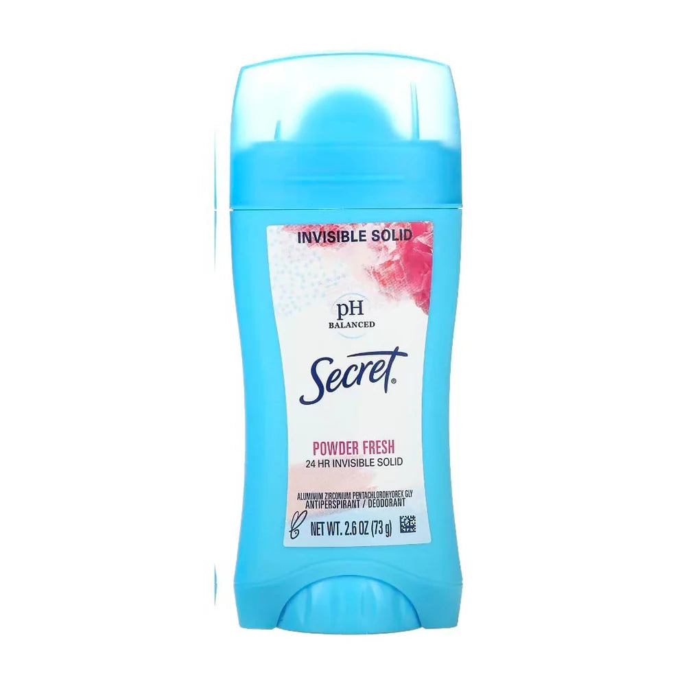 Secret Invisible Solid Powder Fresh Antiperspirant Deodorant Stick - 73gm