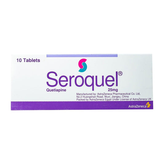 Seroquel 25 mg - 10 Tablets