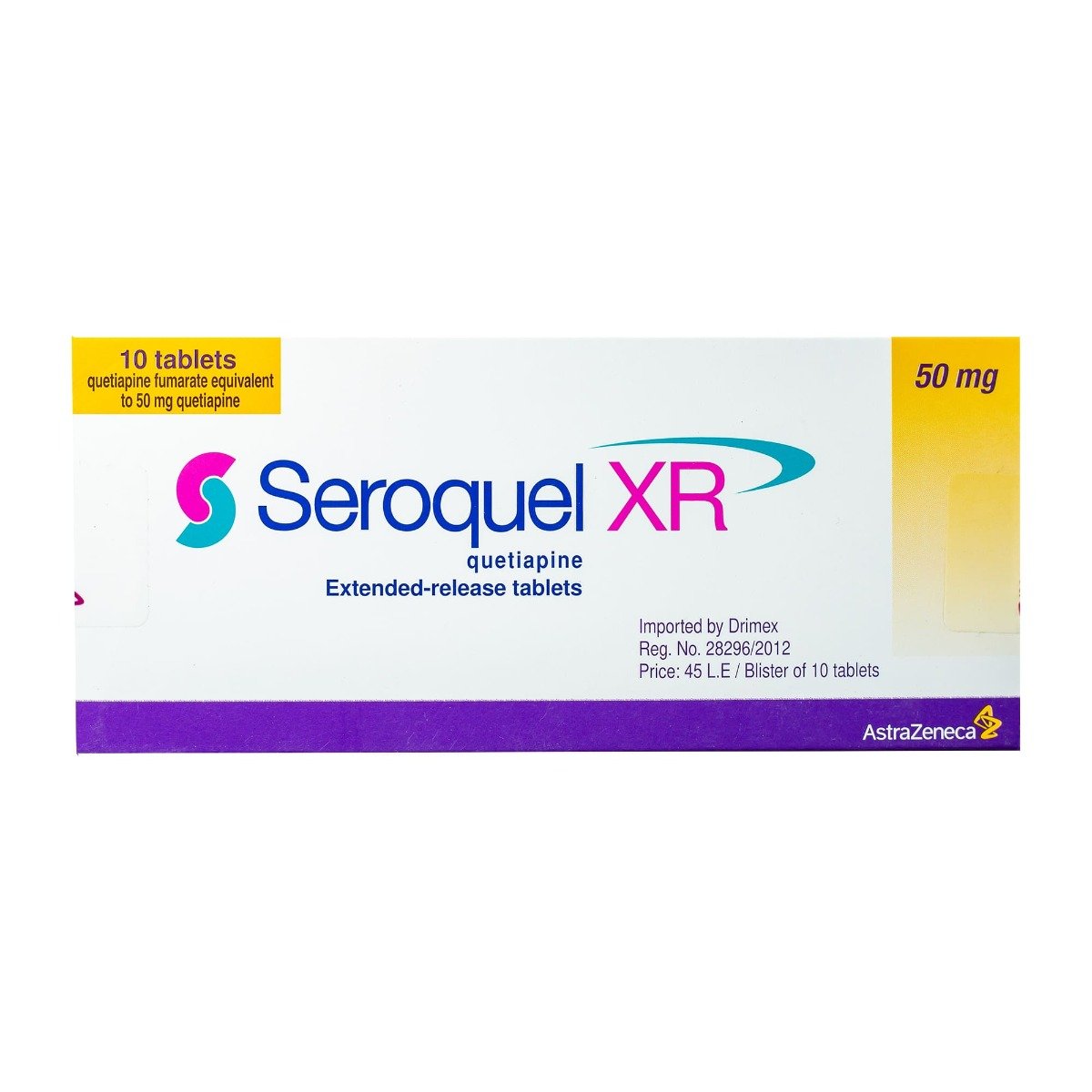 Seroquel XR 50 mg - 10 Tablets