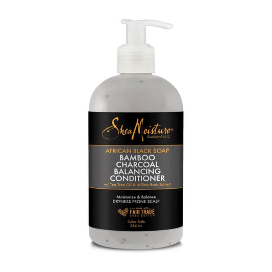 Shea Moisture African Black Soap Bamboo Charcoal Balancing Conditioner - 384ml