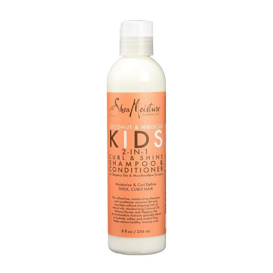 Shea Moisture Coconut & Hibiscus Kids 2-In-1 Curl & Shine Shampoo & Conditioner - 236ml