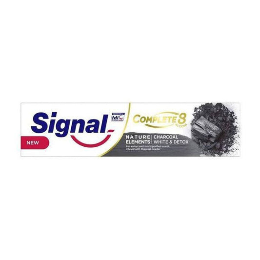 Signal Complete 8 Natural Charcoal Elements White & Detox Toothpaste - 100ml