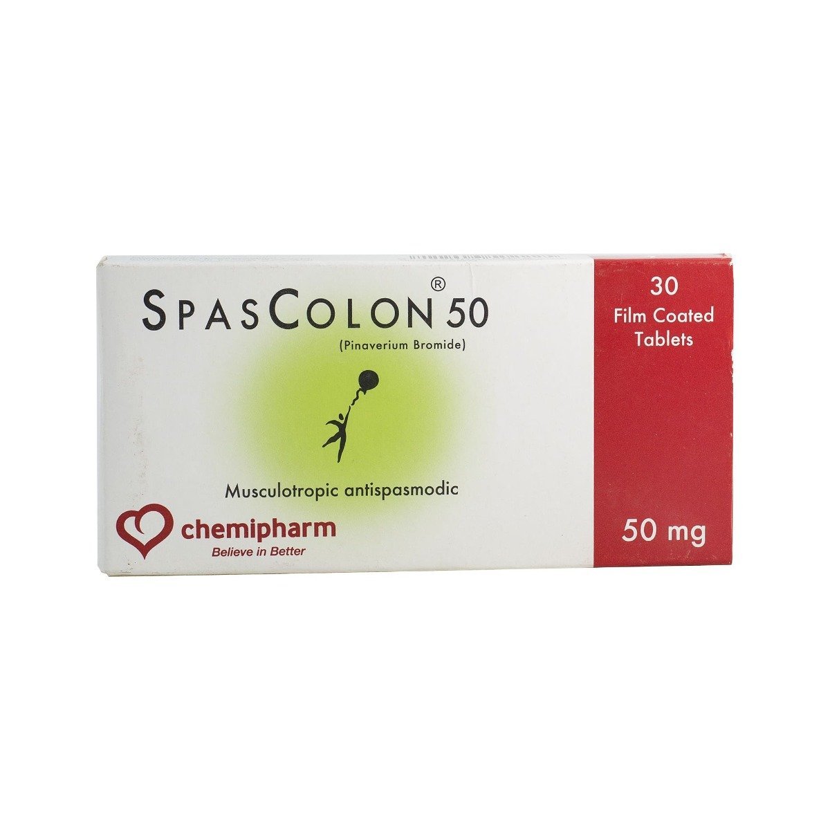 Spascolon 50 mg - 30 Tablets