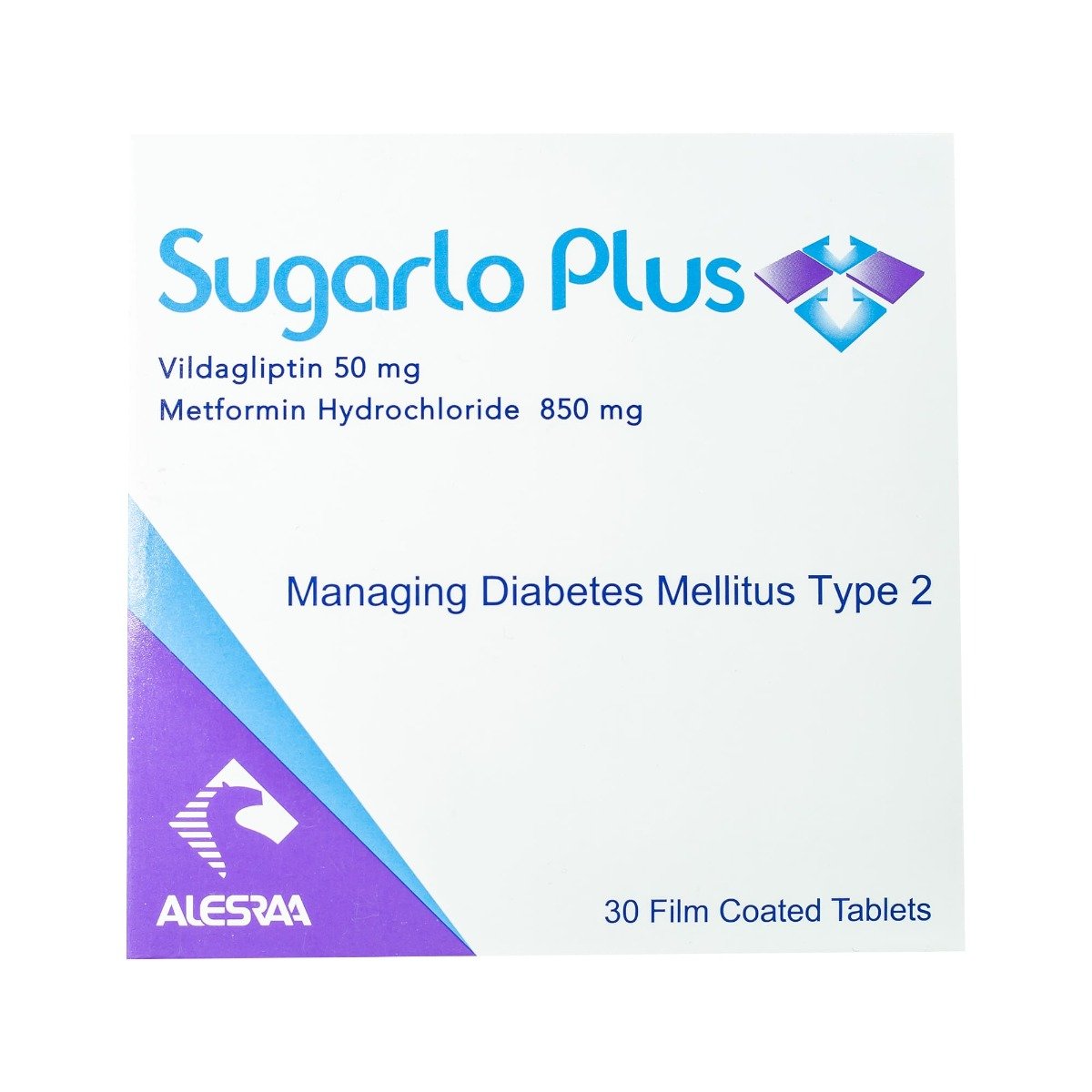 Sugarlo Plus 50 mg-850 mg - 30 Tablets