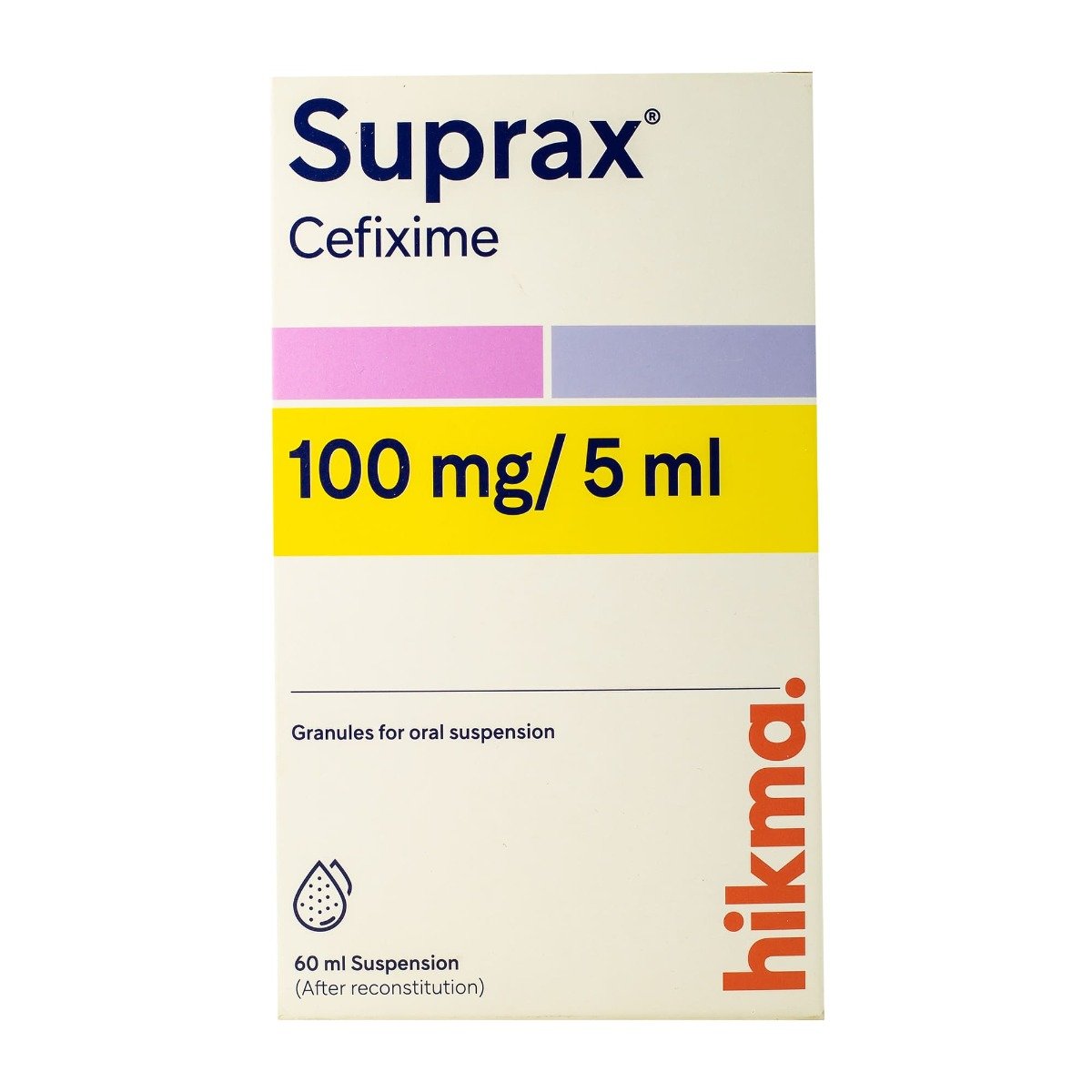 Suprax 100 mg-5 ml Suspension - 60 ml