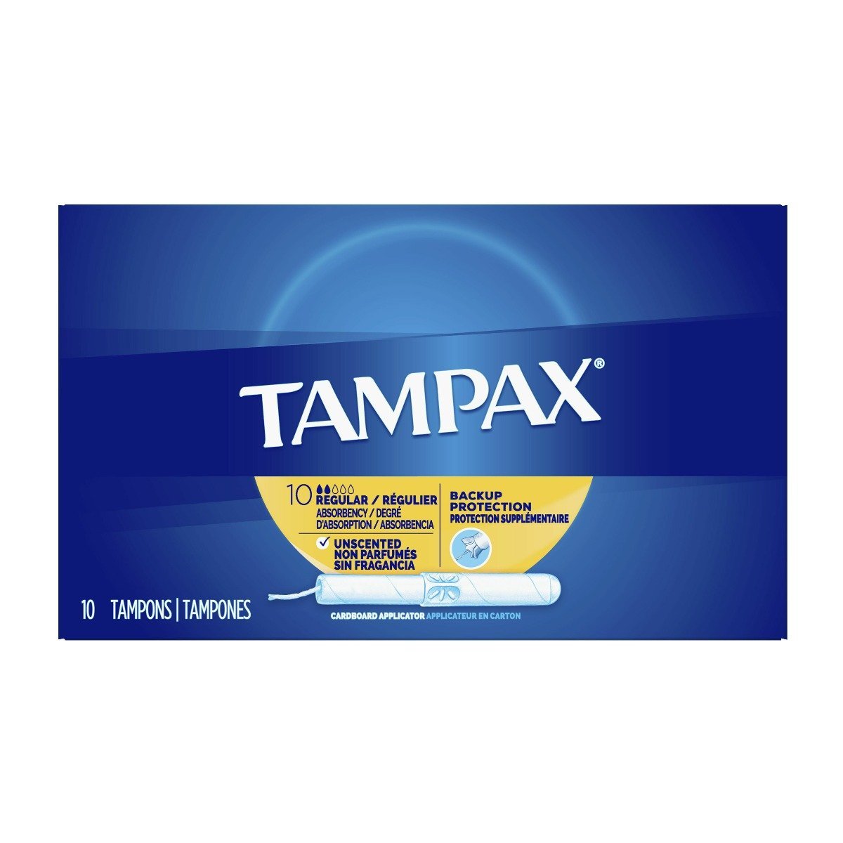 Tampax Cardboard Regular Tampons Unscented - 10 count