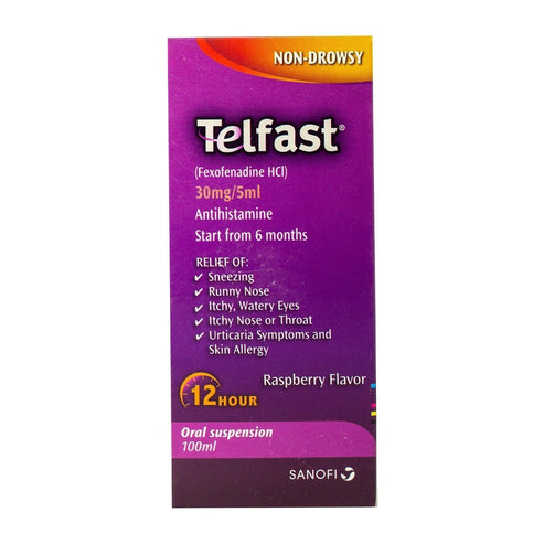 Telfast 6 mg-ml Suspension - 100 ml – Re3aya Pharmacy