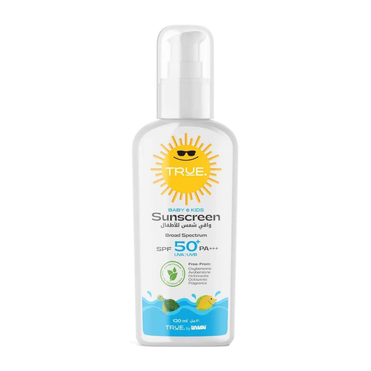 True By Lanalou Baby & Kids SPF 50 Sunscreen Lotion - 120ml