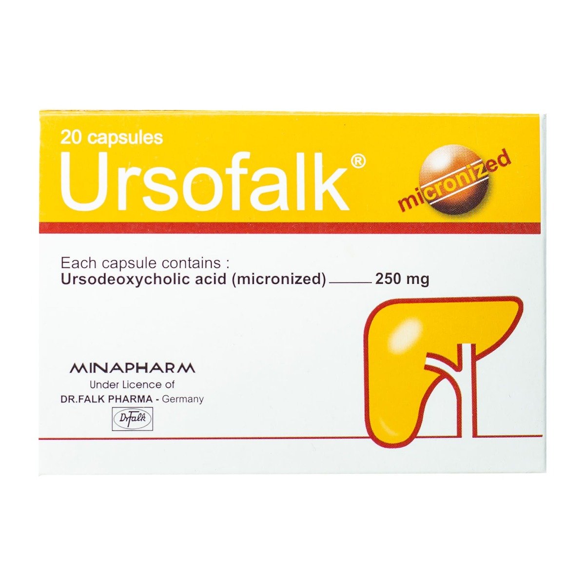 Ursofag Ursofalk 250 mg - 20 Capsules – Re3aya Pharmacy