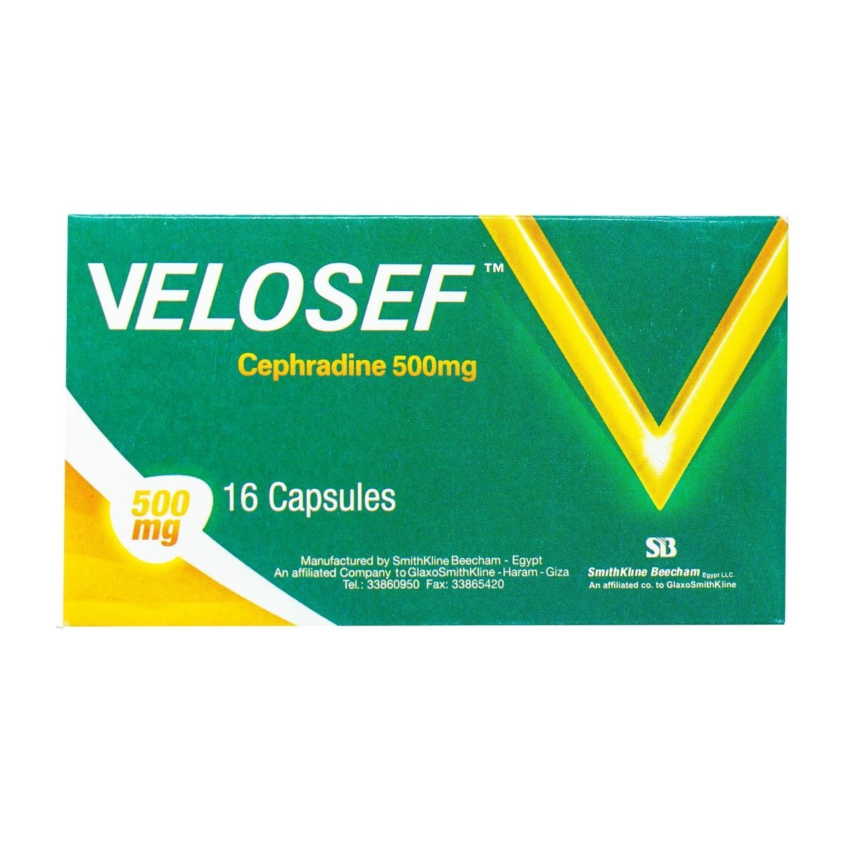 Velosef 500 mg - 16 Capsules