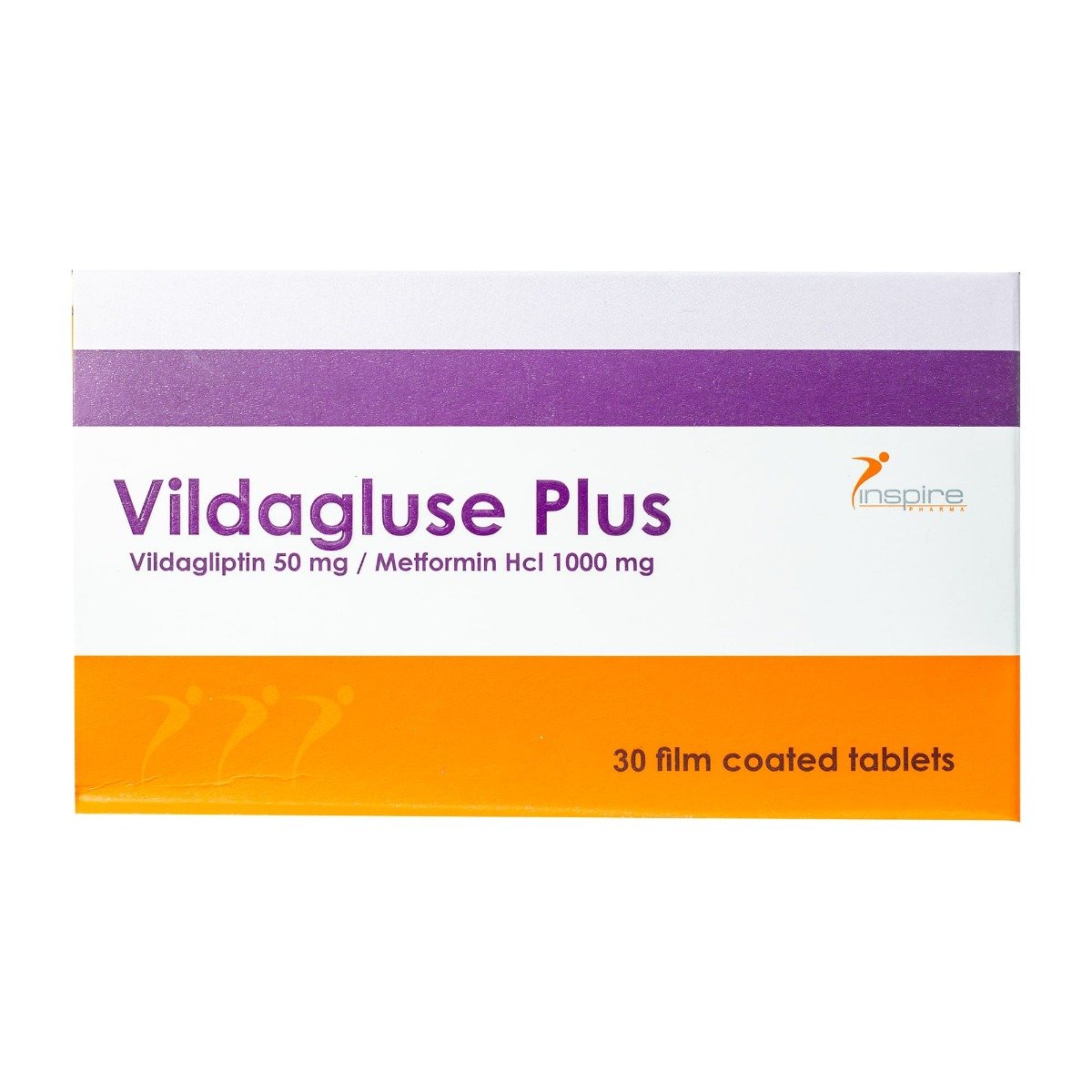 Vildagluse Plus 50 mg-1000 mg - 30 Tablets