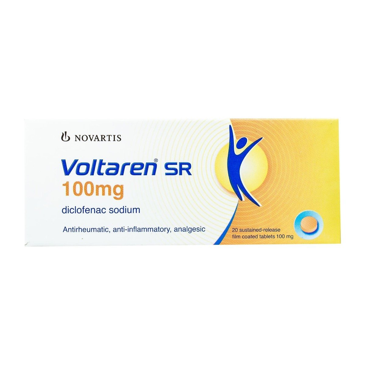 Voltaren SR 100 mg - 20 Tablets