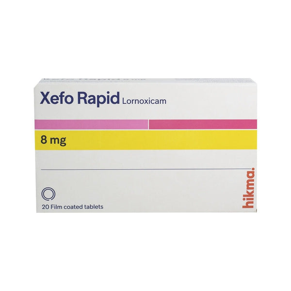 Xefo Rapid 8 mg - 20 Tablets – Re3aya Pharmacy