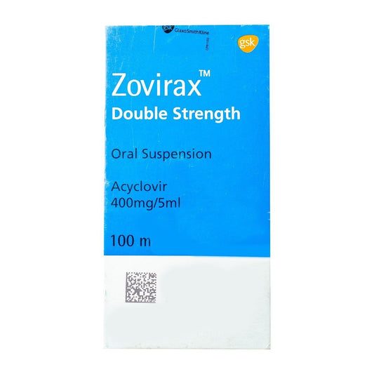 Zovirax Double Strength 400mg-5ml Suspension - 100 ml